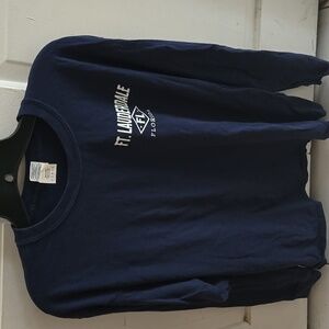 Gildan Dark Blue Long Sleeve Tee with Ft. Lauderdale Print
